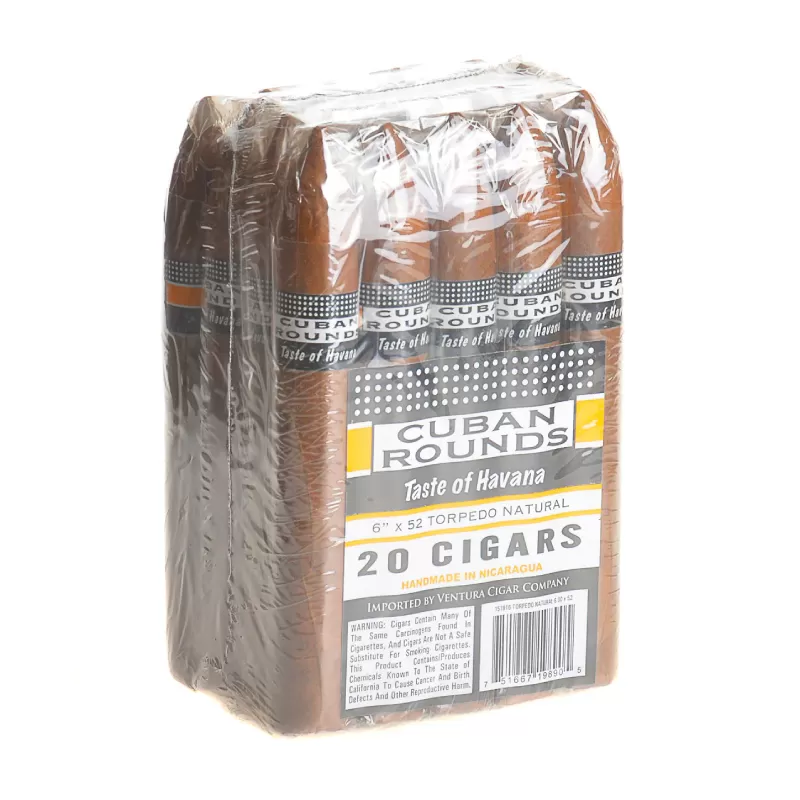 CUBAN ROUNDS TORPEDO NAT BDL OF 20