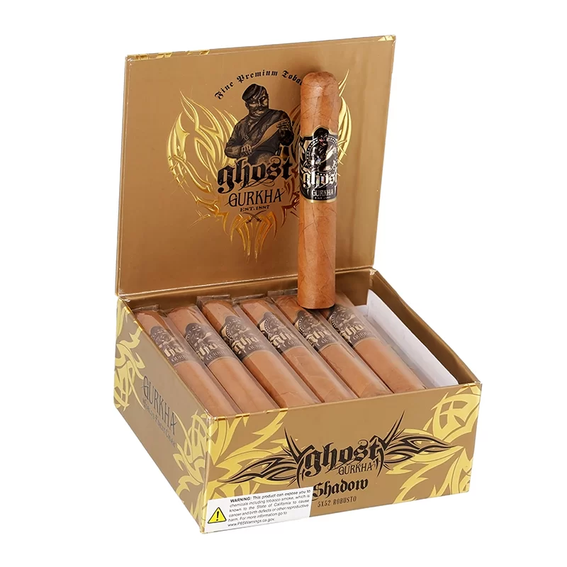 GURKHA GHOST GOLD SHADOW ROBUSTO (5X52) BOX OF 21