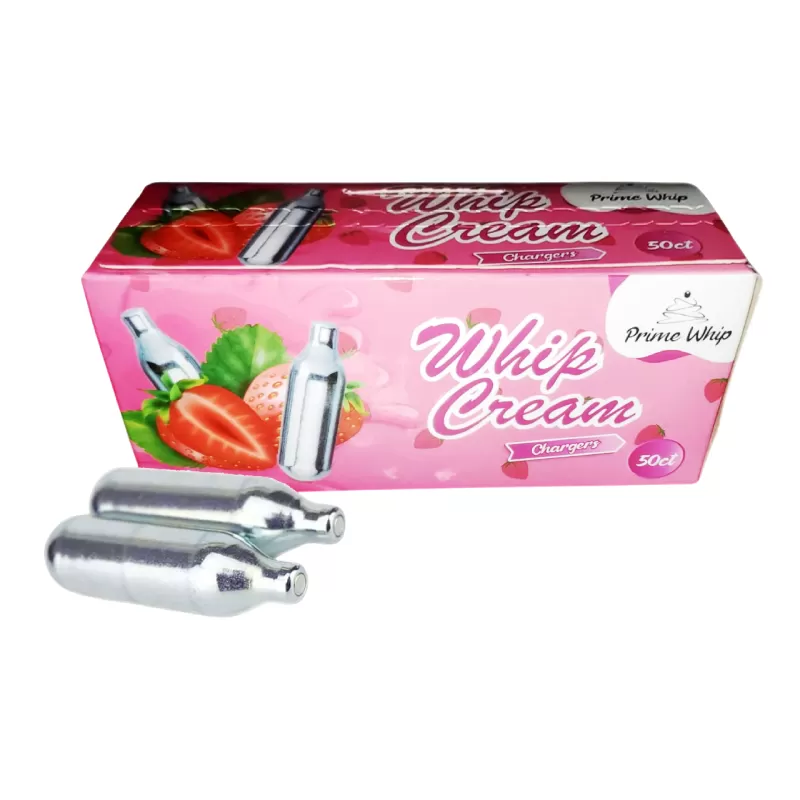 PRIME WHIP CREAM CHARGER STRAWBERRY 12 X 50