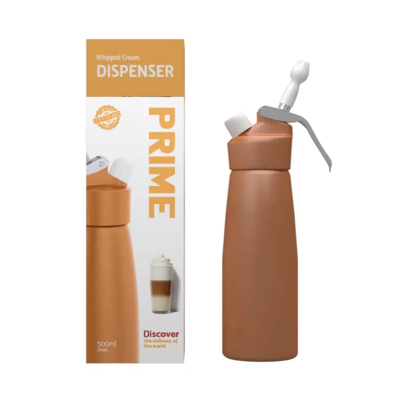 PRIME PREMIUM WHIP CREAM DISPENSER 500ML ORANGE MATT