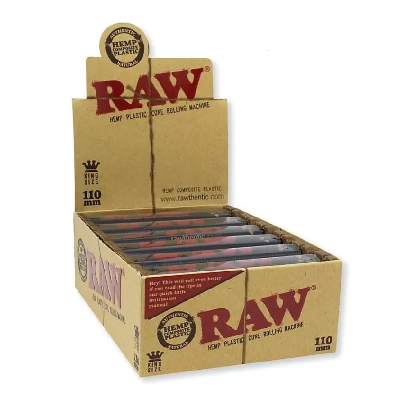 110MM Hemp Plastic Cone Rolling Machine Kingsize by RAW – distributed by Gotham Distro