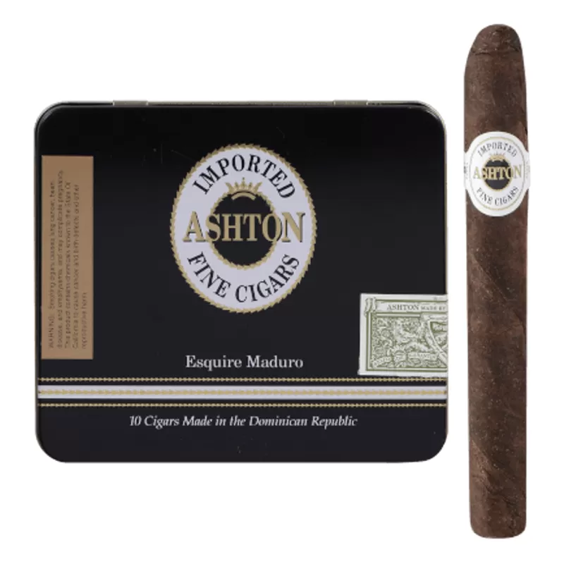 ASHTON ESQUIRE MADURO UNIT OF 100 (10 TINS OF 10)