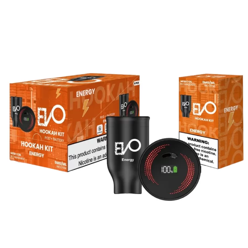 EVO HOOKAH KIT ENERGY -BOX OF 6