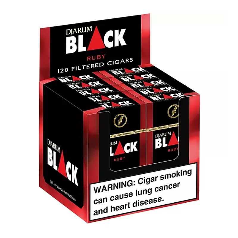 DJARUM BLACK RUBY 120CT MINI 10 PK OF 12