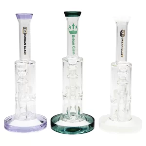 8'' URBAN GLASS MATRIX PERC CYLINDER WATERPIPE