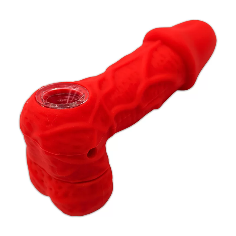 SILICONE DIDI HAND PIPE MIXED COLOR MEDIUM