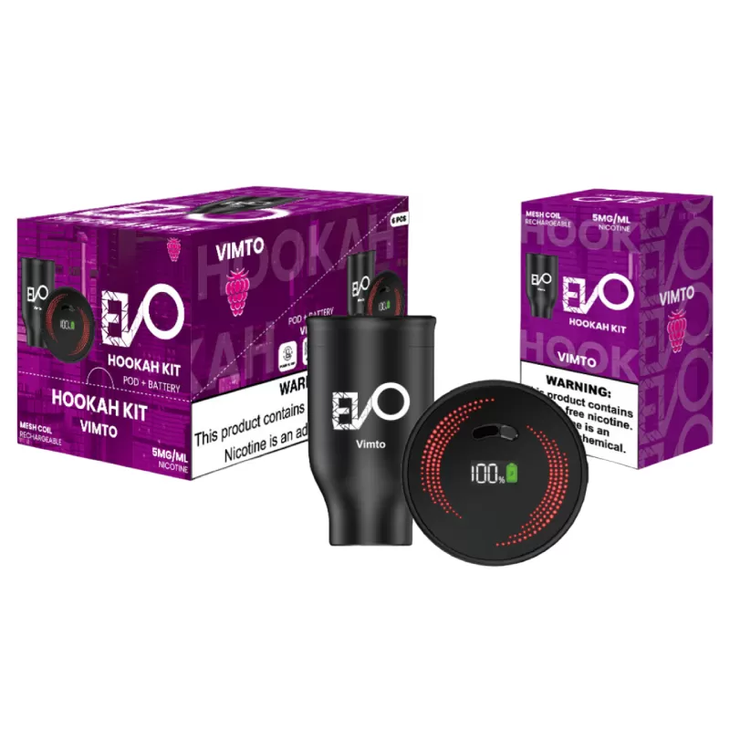 EVO HOOKAH KIT VIMTO -BOX OF 6