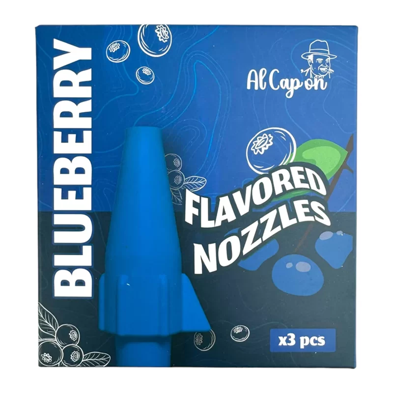 AL CAP ON FLAVORED NOZZLES BLUEBERRY  - BOX OF 3