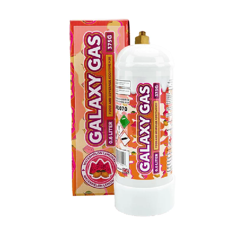 GALAXY GAS WHIP CREAM CHARGER 0.6L 375G WATERMELON LEMONADE  -BOX OF 6 TANK