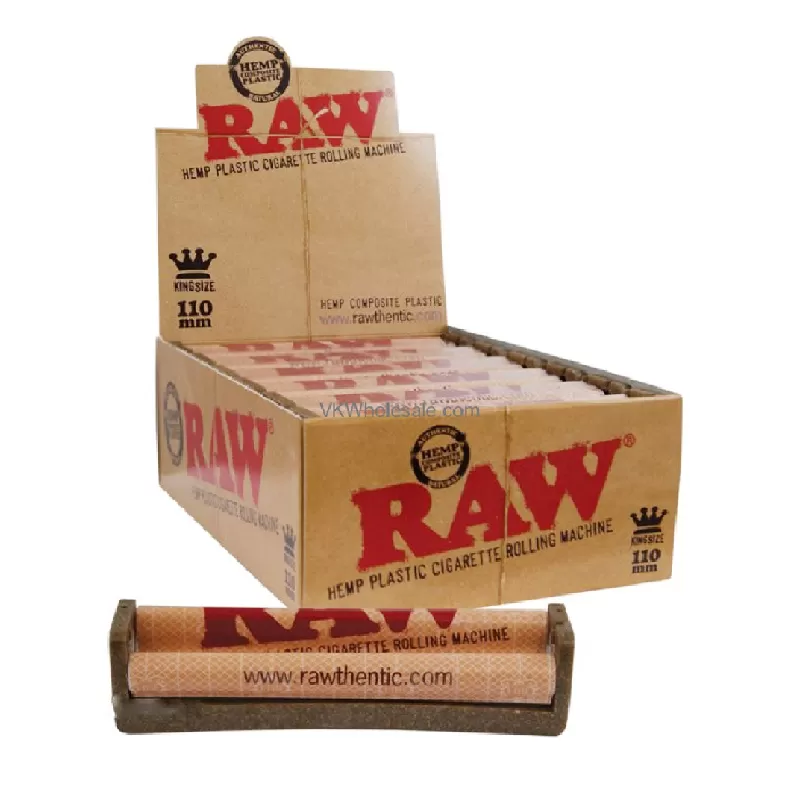 110MM Hemp Plastic Rolling Machine Kingsize by RAW – distributed by Gotham Distro