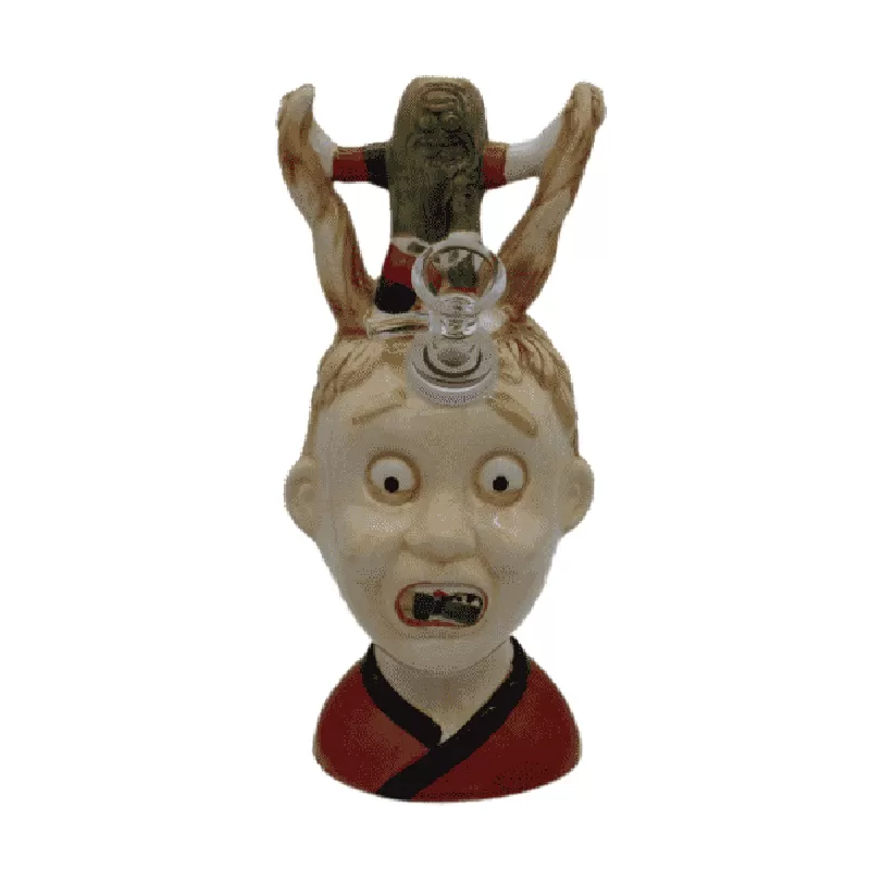 8” ceramic waterpipe featuring iconic superhero figure – Gotham Distro