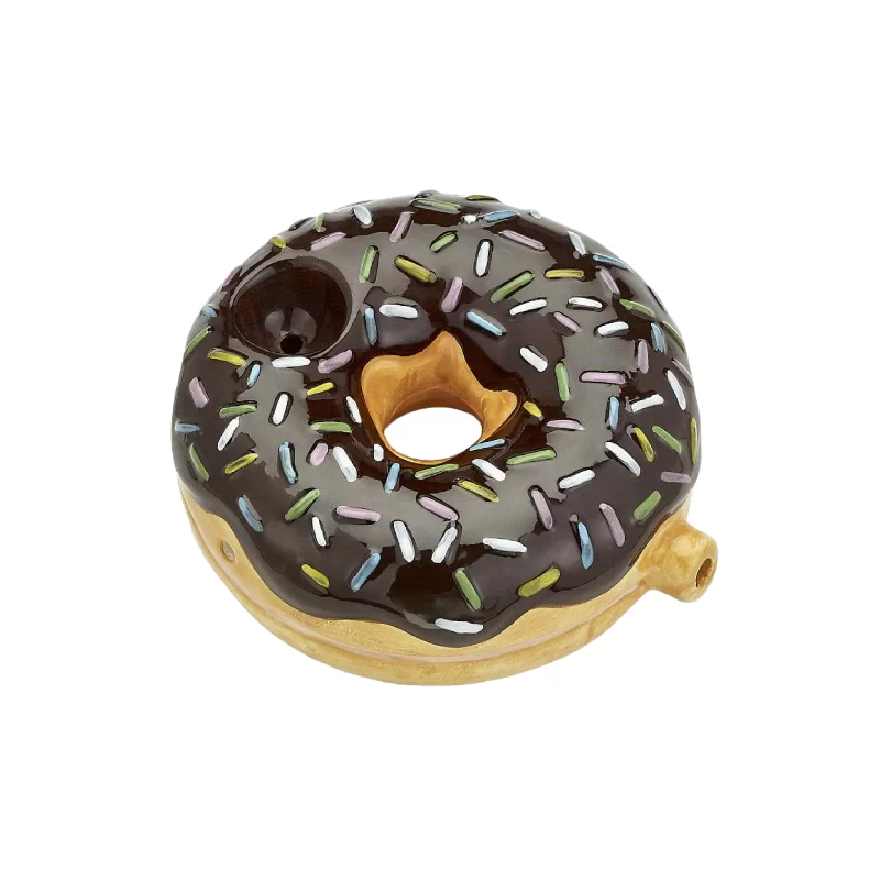 Ceramic chocolate donut waterpipe by Fashion Craft – Gotham Distro