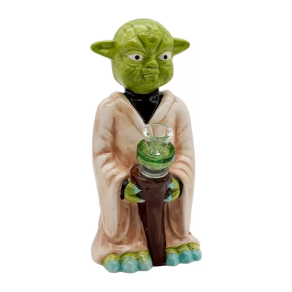 8” ceramic Rick and Morty-style character waterpipe – Gotham Distro