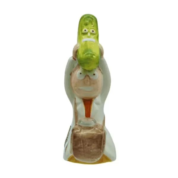 8" ceramic waterpipe with R&M character design – Gotham Distro