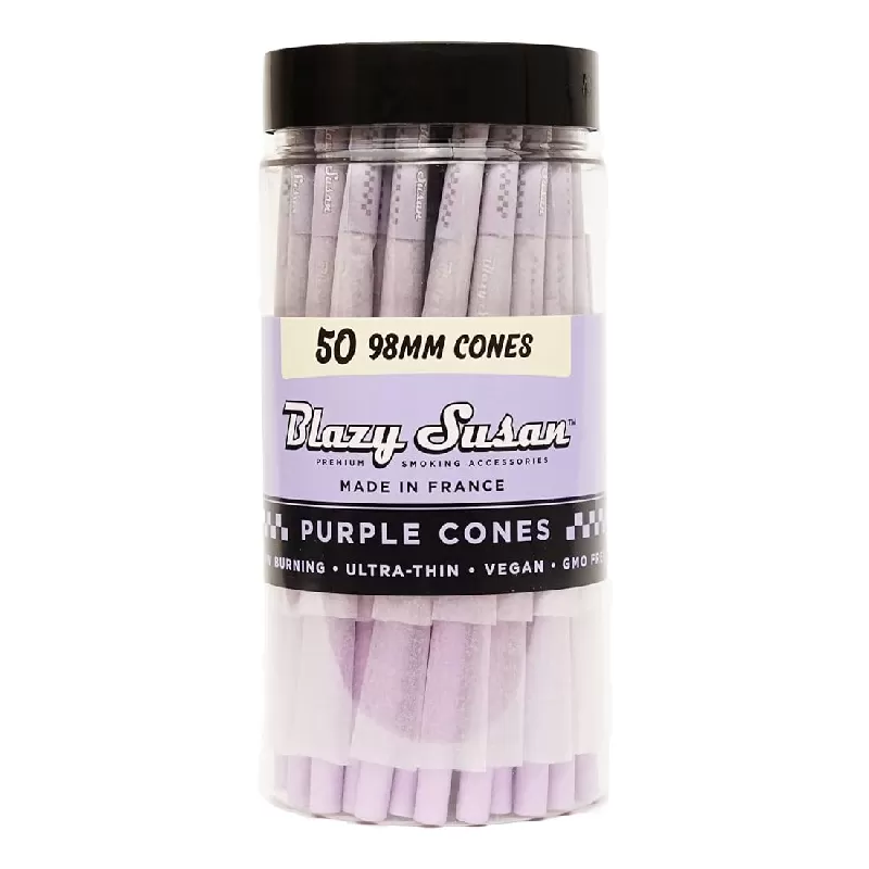BLAZY SUSAN PURPLE CONE 98MM 50CT JAR
