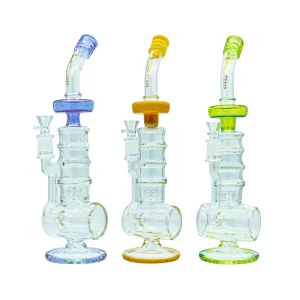 17” CYLINDRICAL PIPE W/ HONEYCOMB SHAPED PERC