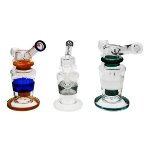 8” SHOWERHEAD PERC RECYCLER URBAN GLASS WATERPIPE