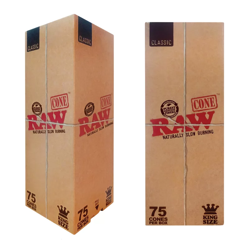 Cone Classic 75 Count King Size by RAW – distributed by Gotham Distro
