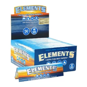 ELEMENT KINGSIZE SLIM ROLLING PAPER 50 PER BOX