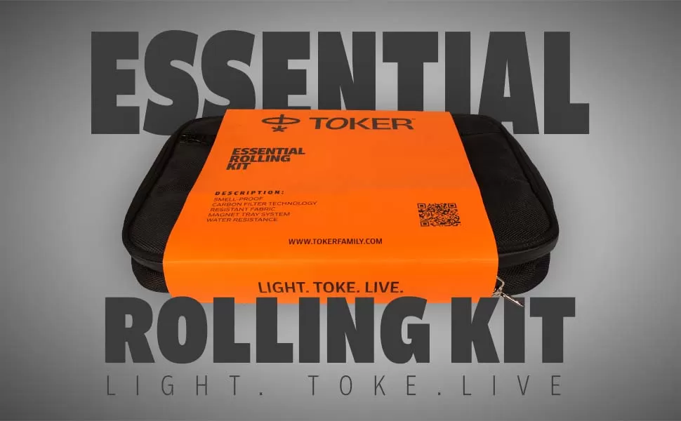 TOKER SMELL PROOF ESSENTIAL ROLLING KIT BAG (LARGE)