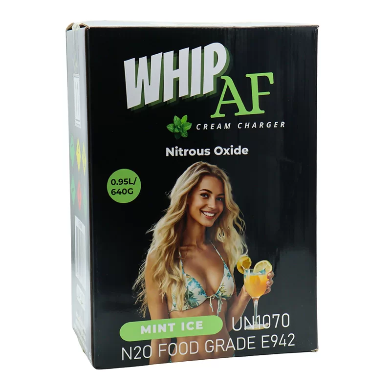 WHIP AF TANK 0.95L N2O WHIP CREAM CHARGER MINT ICE - BOX OF 6 TANK - 762983304536