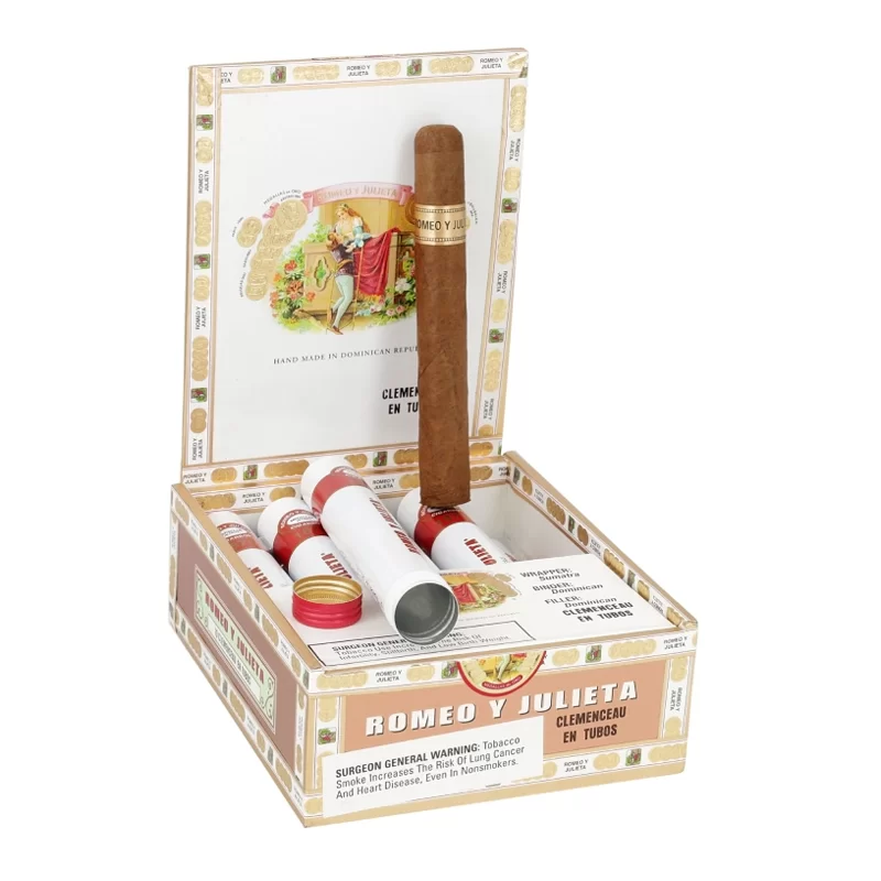 ROMEO Y JULIETA 1875 CLEMENCEAU EN TUBO (50 X 6) BOX OF 10