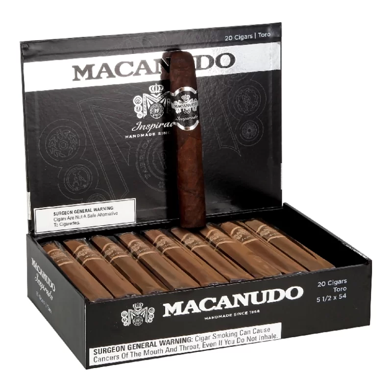 MACANUDO INSPIRADO BLACK TORO (5.5 X 54) BOX OF 20