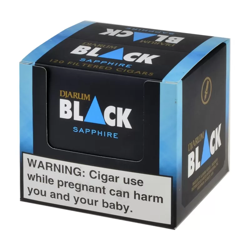 DJARUM BLACK 120CT MINI SAPPHIRE 10 PK OF 12