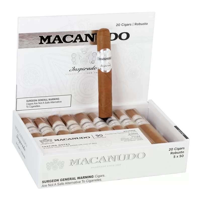 MACANUDO INSPIRADO WHITE ROBUSTO (5 X 50) BOX OF 20