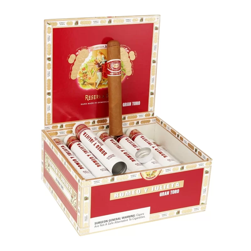 ROMEO Y JULIETA RESERVA REAL GRAN TORO TUBE (54 X 6) BOX OF 20
