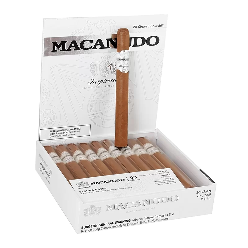 MACANUDO INSPIRADO WHITE CHURCHILL (7 X 48) BOX OF 20