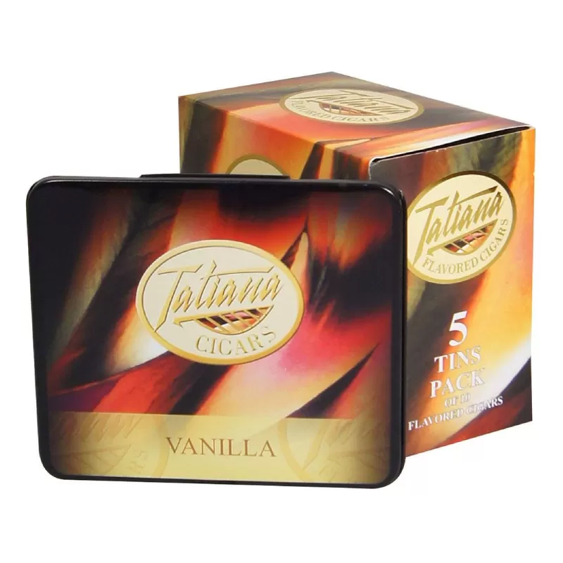 TATIANA MINI TINS VANILLA UNIT OF 50 (5 TINS OF 10)