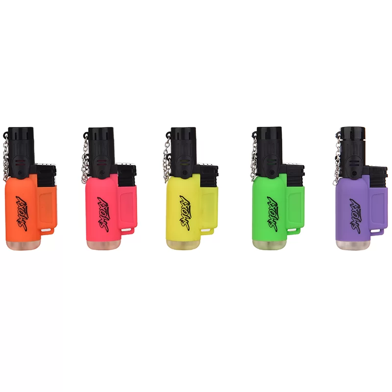 Smoxy Girl Torch Lighter Small Mixed Color Windproof Box of 20 by Smoxy – Distributed by Gotham Distro NY – wholesale smoke distributor ny