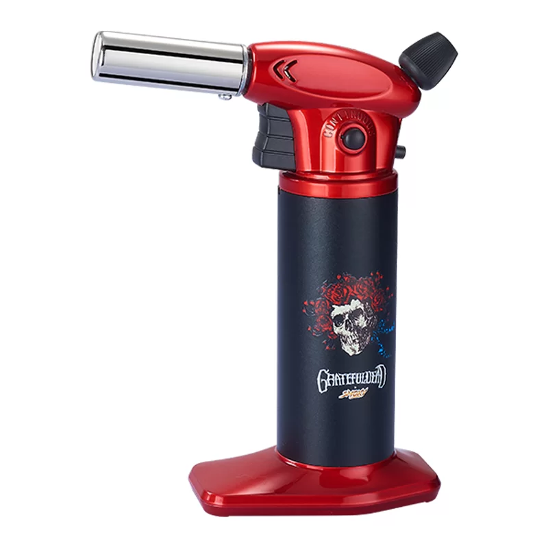 GRATEFULDEAD X SMOXY TORCH LIGHTER VULCAN  RED  (GD 204)