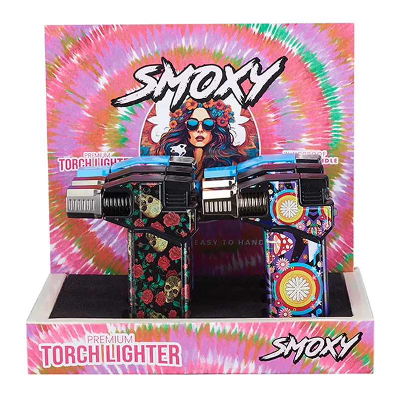 Smoxy Girl Torch Lighter Compact Box of 6 by Smoxy – Distributed by Gotham Distro NY – wholesale smoke distributor ny