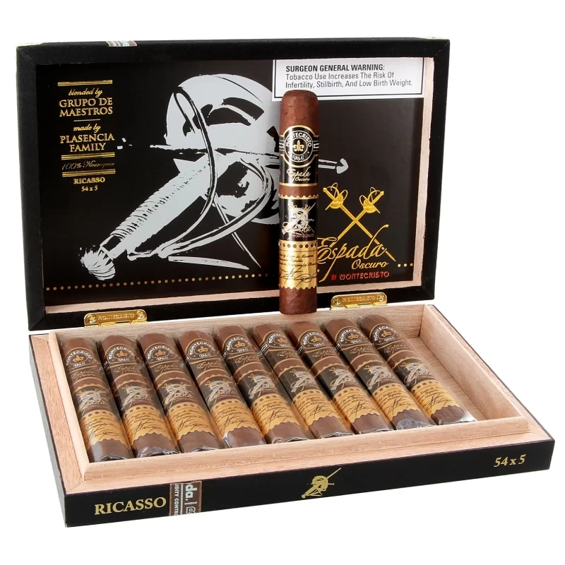 MONTECRISTO ESPADA OSCURO RICASSO (54X5) BOX OF 10