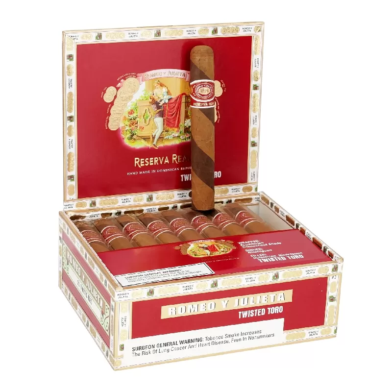 ROMEO Y JULIETA RESERVA REAL TWISTED TORO (54 X 6) BOX OF 25