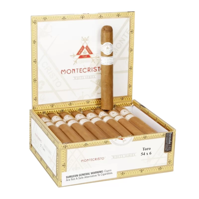 MONTECRISTO WHITE TORO (54 X 6) BOX OF 27