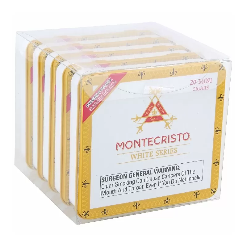 MONTECRISTO WHITE MINI SPAIN 100CT (5 TINS OF 20)