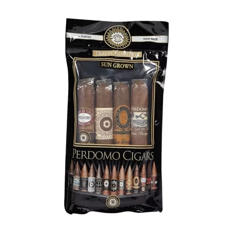 PERDOMO HUMIDIFIED BAG SUN ASSORTMENT PACK OF 4