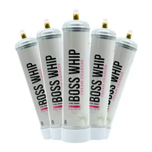 BOSS WHIP CREAM CHARGERS 640G TANK STRAWBERRY -BOX OF 6 TANK