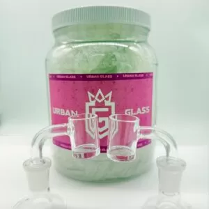 FLAT TOP 2 MM 90 DEGREE 14 MM MALE BANGER - 15CT JAR