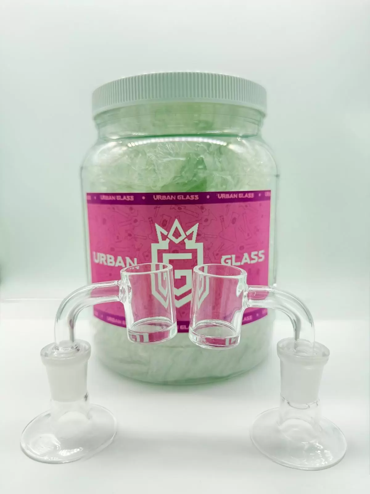 FLAT TOP 2 MM 90 DEGREE 14 MM MALE BANGER - 15CT JAR