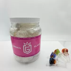 US COLOR GOG BOWL WITH CLEAR HANDLE - 25CT JAR