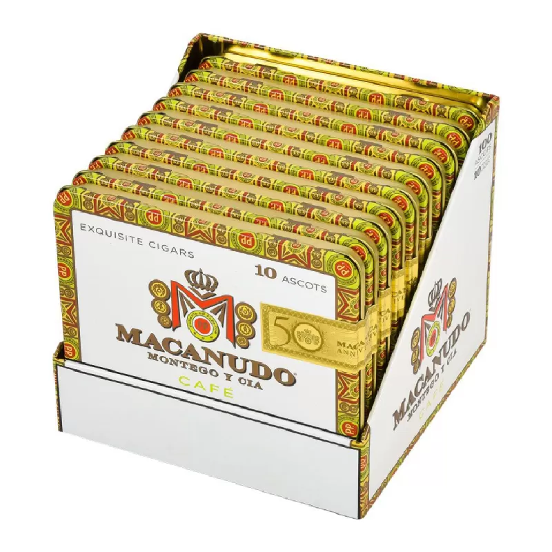 MACANUDO ASCOTS CAFE TINS UNIT OF 100 (10 TINS OF 10)