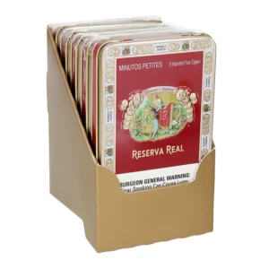 ROMEO Y JULIETA RESERVA REAL MINUTOS PETITES TINS (33X4) 30CT (5 TINS OF 6)