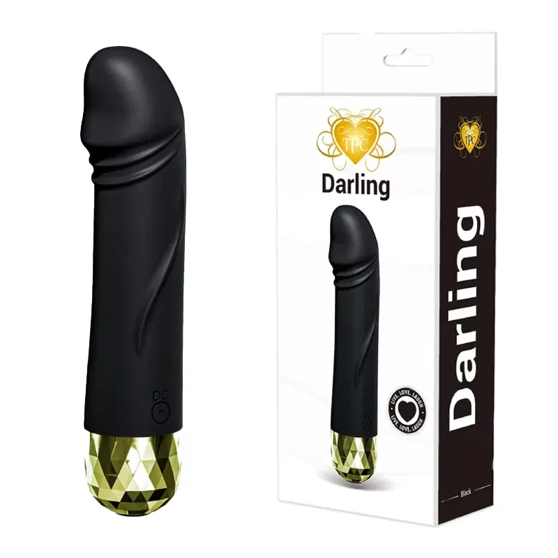 DARLING METALLIC ACCENT MINI BULLET BLACK