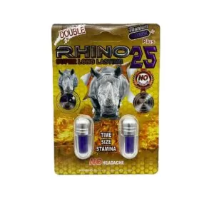 RHINO 25 PLUS TITANIUM DOUBLE PILL