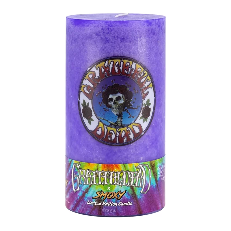 GRATEFULDEAD X SMOXY PILLAR CANDLE - GRAPE