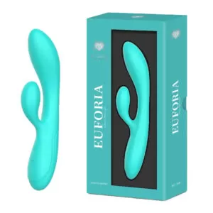 EUFORIA-SILICONE SILICONE RABBIT-TEAL